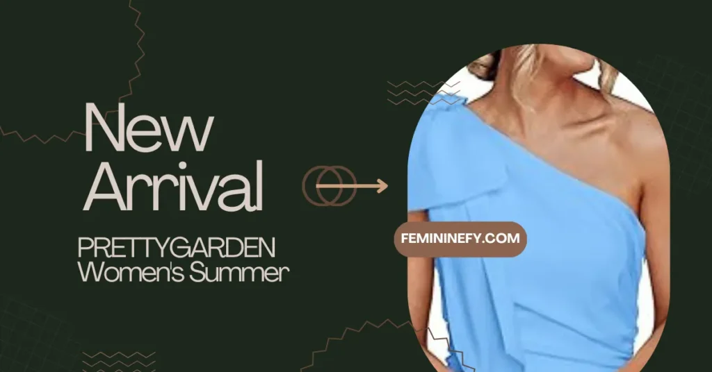 PRETTYGARDEN Women's Summer One Shoulder Long Formal Dresses